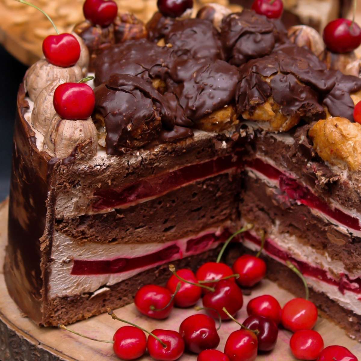 Gâteau au chocolat & fruits
